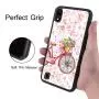 Samsung M10 Case,Flexible Soft TPU Cover Shell,Slim Silicone Black Rubber Non-Slip Durable Design Protective Phone Case for Samsung M10 -Bicycle