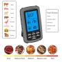 Food thermometer, wireless double needle barbecue thermometer,Wireless Meat Thermometer Waterproof Cooking Food Thermometer For BBQ Kitchen