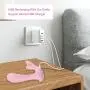 G Spot Mermaid Vibrator, Electric Handheld Sex Toy for Female Adult with Bluetooth Remote Control by Phone, Food Grade Silicone with IP66 Waterproof [Pink]