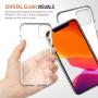 Trianium Clarium Series Designed for Apple iPhone 11 Pro Case (2019, 5.8"), TPU Cushion Frame Protection Case and Hybrid Rigid Backing Cover (Work with Most Screen Protector) - Clear