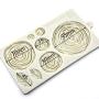 Goodjobb Silicone Cake Mold Baking Mould Environmentally Friendly Rose Pattern Gray Bar Party Product