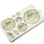 Goodjobb Silicone Cake Mold Baking Mould Environmentally Friendly Rose Pattern Gray Bar Party Product