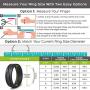 Silicone Wedding Ring/Band Men Women 4 5 Rings Pack- Designed Silicone Rubber Rings - Comfortable Durable Wedding Ring Replacement - Matching Sets - U.S Design Patent
