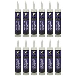 Red Devil RD Pro Construction Grade Siliconized Acrylic Sealant Clear, 10.1 Oz., Case of 12