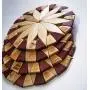 Natural Wood Trivets For Hot Dishes - 2 Eco-friendly, Sturdy and Durable 7 Kitchen Hot Pads. Handmade Festive Design Table Decor - Perfect Kitchen Gifts Idea.