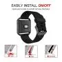 Simpeak for Fitbit Blaze Bands with Frame, Silicone Replacement Band Strap with Frame Case for Fit bit Blaze Smart Fitness Watch, Small/Large