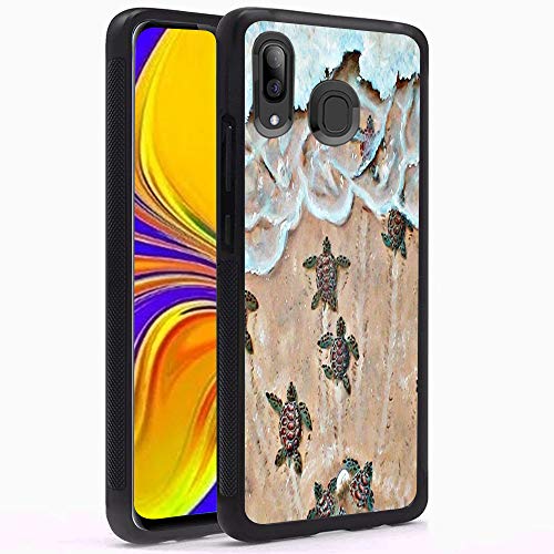 Samsung Galaxy A30 Case, Baby Turtle Shock-Absorption TPU Rubber Bumper Samsung Galaxy A30 Case, Ultra Thin Slim Protective Cover for Samsung Galaxy A30-Black