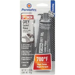 Permatex 27036 Fluidounces Optimum Grey Gasket Maker 3.35 oz, 3.35 Fluid_Ounces