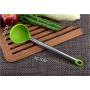 JunbosiKitchenware Silicone Kitchenware 5 Piece Set Stainless Steel Handle Cooking Leaking Nonstick Cookware Set Kitchen Tool