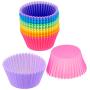 AmazonBasics Reusable Silicone Baking Cups, Muffin and Cupcake, Pack of 12