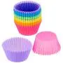AmazonBasics Reusable Silicone Baking Cups, Muffin and Cupcake, Pack of 12