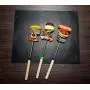 US Fine Kitchenware BBQ Grill Mat Set of 3 Heavy Duty 100% Non-Stick Baking Mats Heat Resistant Reusable and Easy to Clean Barbecue Grilling Accessories15.75x13 Inch Black