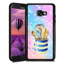 Samsung Galaxy A5 2017 Case, Kitchenware Shock-Absorption TPU Rubber Bumper Samsung Galaxy A5 2017 Case, Ultra Thin Slim Protective Cover for Samsung Galaxy A5 2017-Black
