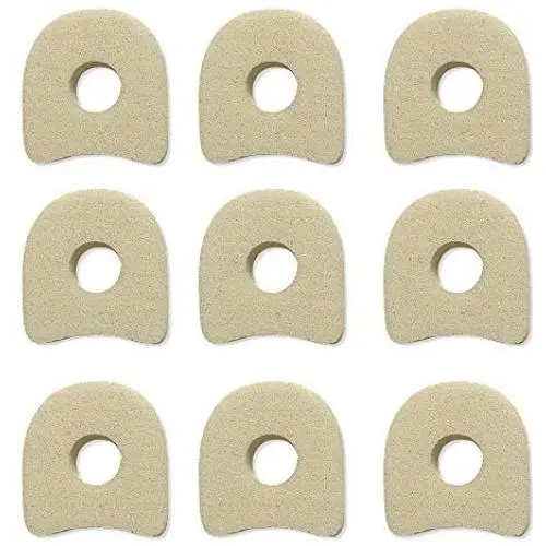 Soft Foam Pads Toe Separators Toe Spacers Corn Pads Toe Pads White Adhesive Foam 1-1/8? x 7/8? x 1/4? Thick