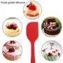 Kitchenware Utensils Set 3 Piece Premium Silicone Heat Resistant Non-Stick Baking Professional Cake Tools Red