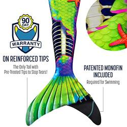 Fin Fun Mermaid Tails for Swimming with Monofin - Kids and Adult Sizes - Limited Edition