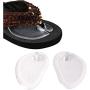 2Pairs Silicone Gel Sandal Thong Protectors Toe Guards Cushion Flip-Flop Non-Slip Forefoot Pads Pain Relief Inserts Foot Protector Metatarsal Pads