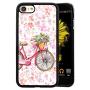 iPhone 7 8 Case,Flexible Soft TPU Cover Shell,Slim Silicone Black Rubber Non-Slip Durable Design Protective Phone Case for iPhone 7 8 -Bicycle