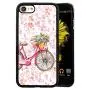 iPhone 7 8 Case,Flexible Soft TPU Cover Shell,Slim Silicone Black Rubber Non-Slip Durable Design Protective Phone Case for iPhone 7 8 -Bicycle