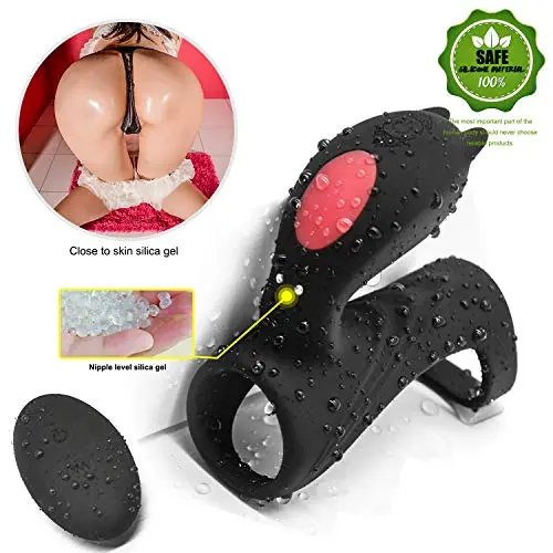 Wireless Vibranting Male Wand Massager Rechargeable Remote Control Back Neck Shoulder Relaxation Massaging with Multi Vibration Men Vibrator Medical Grade Silicone Toys