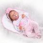 Pinky 22 Inch 55cm Realistic Looking and Lifelike Reborn Doll Girl Full Body Silicone Newborn Babies Dolls Reborn Toddler Toy for Kid Birthday Xmas Present