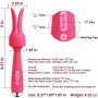 SVAKOM Emma - Rechargeable, Heating Wand Vibrator - Waterproof Dildo - Vibrating Personal Massager - Sex Toys for Men, Women & Couples - Intelligent & Quiet - Red