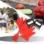 Superior Value Set: Silicone BBQ/Cooking Gloves Plus Grill Mat Plus Meat Claws Plus Silicone Baster Plus eBook w/ 300 Recipes. Impress Your Family and Friends with Your Professional BBQ Kit