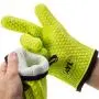 AYL Silicone Cooking Gloves - Heat Resistant Oven Mitt for Grilling, BBQ, Kitchen - Safe Handling of Pots and Pans - Cooking & Baking Non-Slip Potholders - Internal Protective Cotton Layer