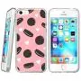 iPhone SE 5s 5 Case,Flexible Soft TPU Cover Shell,Slim Silicone Black Rubber Non-Slip Durable Design Protective Phone Case for iPhone SE 5s 5 -Biscuits
