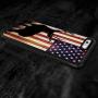 iPhone 6s 6 Case with American Flag Pattern Whimsical Design Bumper Black Soft TPU and PC Protection Anti-Slippery &Fingerprint Case for iPhone 6s 6