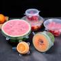 [12 Pcs] - Clear Silicone Stretch Lids, Durable Reusable Food Covers Fit all Shapes Sizes of Containers or Bowls, Keeps Food Fresh With an Airtight Seal, Dishwasher Freezer Safe, Multiple Sizes