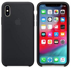 Dawsofl Soft Silicone Case Cover for Apple iPhone Xs Max 2018 (6.5inch) Boxed- Retail Packaging (Black)
