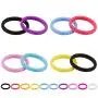 LearnFitFun Silicone Wedding Rings for Women. Thin Stackable Rubber Engagement Bands Single or Set of 10 Rings. Size 4-10 WNDRNG