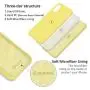 SURPHY Silicone Case for iPhone XR, Slim Liquid Silicone Soft Rubber Protective Phone Case Cover (with Soft Microfiber Lining) Compatible with iPhone XR 6.1", Yellow