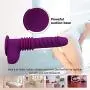 9" Thrusting Vibrant Toys for Women with 6 Speed Frequency Waterproof Rechargeable G-Spot Automatic Female Ladies Toy with Wireless Remote Control and Suction Cup