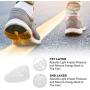 Heel Cups, Plantar Fasciitis Inserts, Unisex Heel Pads Cushion Set, Shock Absorption Gel Cushion Insert for Plantar Fasciitis and Heel Pain Relief