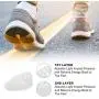 Heel Cups, Plantar Fasciitis Inserts, Unisex Heel Pads Cushion Set, Shock Absorption Gel Cushion Insert for Plantar Fasciitis and Heel Pain Relief