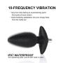 Utimi Anal Plug Training Set Rechargeable Butt Plug Vibrator Sex Toy for Men and Women,3 pcs