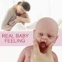 Vollence 18 inch Reborn Full Silicone Baby Doll,Not Vinyl Material Dolls,Real Full Body Silicone Baby Dolls,Realistic Baby Dolls That Look Real, Handmade Lifelike Silicone Baby Doll - Girl