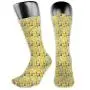 Pattern Socks,Socks Colorful Wavy Lines Small Squares