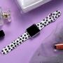 KOLEK Floral Bands Compatible with Apple Watch 42mm 44mm, Silicone Fadeless Pattern Printed Replacement Bands for iWatch Series 4 3 2 1, Paw, M, L