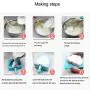 Kitchenware Two DIY Silicone Ice Cream Ice Rod Moulds, 20, Protective Cover, Random Style Kitchen supplies