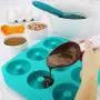 Donut Pan - LARGE Silicone Mold For Baking Full Size Doughnuts And Bagels - Nonstick Doughnut Pan/Bagel Pan Made of BPA-Free Food Grade Silicon - FDA and German LFGB approved (Turquoise)