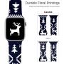 Kaome Floral Bands Compatible with Apple Watch 38mm 40mm 42mm 44mm, Soft Silicone Fadeless Pattern Printed Replacement Strap Bands for Women, Compatible with iWatch Series 5/4/3/2/1, S/M M/L