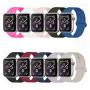YANCH Compatible with for Apple Watch Band 38mm 42mm 40mm 44mm, Soft Silicone Sport Band Replacement Wrist Strap Compatible with for iWatch Series 4/3/2/1, Nike+,Sport,Edition