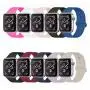 YANCH Compatible with for Apple Watch Band 38mm 42mm 40mm 44mm, Soft Silicone Sport Band Replacement Wrist Strap Compatible with for iWatch Series 4/3/2/1, Nike+,Sport,Edition