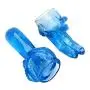 Mini Massager Attachments Massage Attachment Accessories Silicone- Two Different Styles ((Blue/2 Pcs)