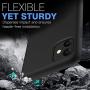 MoKo Compatible with iPhone 11 Case, Shockproof Slim Fit Liquid Silicone Gel Rubber Protective Case Soft Touch Back Cover Fit Apple iPhone 11 6.1 inch 2019 - Black