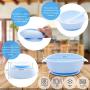 4 Piece Silicone Baby Bowls Set with Guaranteed Suction and Spoon | UpwardBaby | for Babies Kids Toddlers | BPA Free | See Video Demonstration