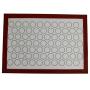 QYLLXSLL Home Non Stick Silicone Mat Baking Oven Pastry Macaron Cake Sheet Kitchen Drain Plate Mat Table Waterproof Set Kitchenware Placemat (Color : Red)